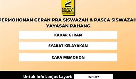 Yayasan Pahang Geran 2018