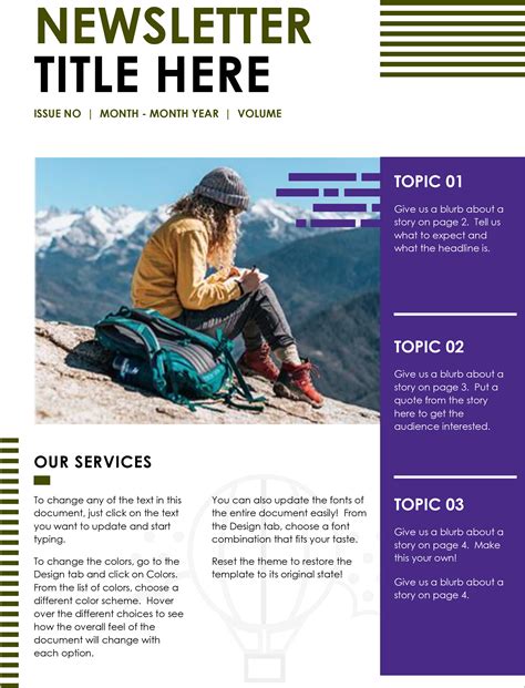 e newsletter templates free download