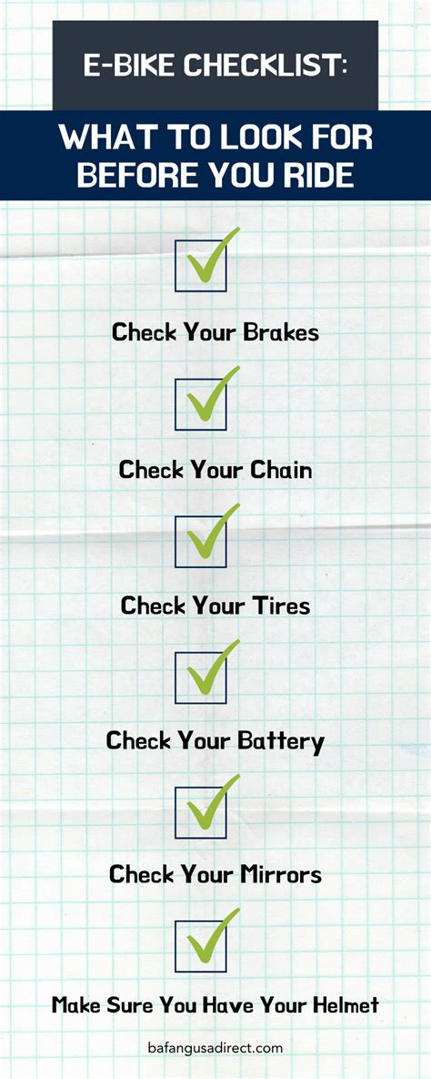 e-bike checklist