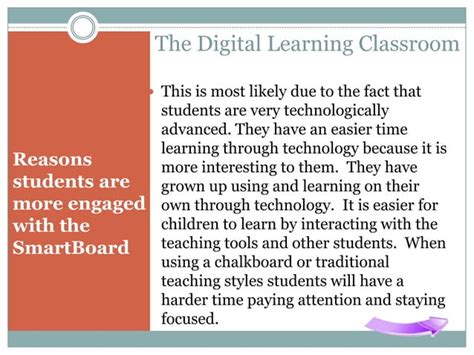 E-Learning And Smart-Board Presentation Are Showing Integration Of Ict In