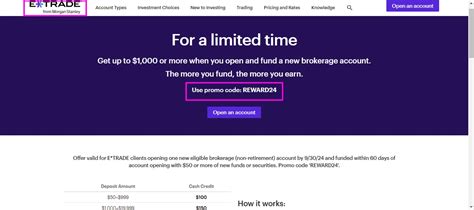 E-Trade Promo Code 2021