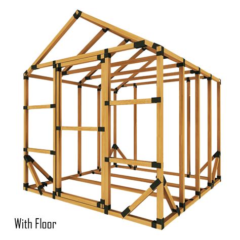 8X12 Standard Greenhouse Kit EZ Frame Structures