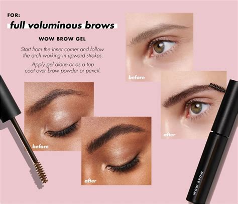 e.l.f. cosmetics wow brow gel swatches