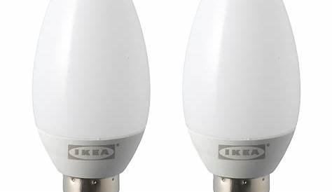RYET Ledlamp E14 250 lumen, kaarslamp opaalwit, 2 st. IKEA
