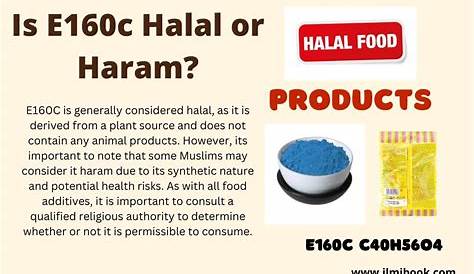 E160c Halal Or Haram Zulaidah Son EKod Untuk Emulsifier Lemak Babi!!!..