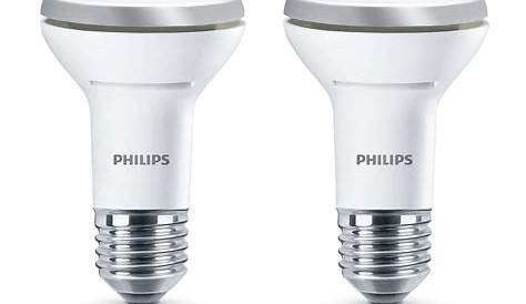 2x Philips LED R63 60W Dimmable E27 Edison Reflector Light