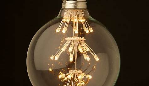 Dimmable 3 Watt Vintage LED E27 Clear 95mm Round bulb