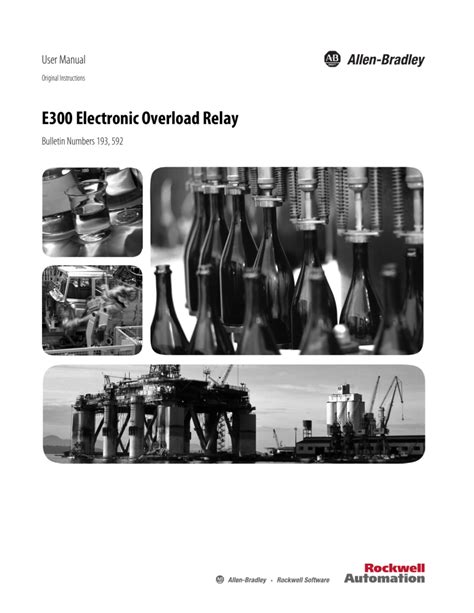 E300 Overload Relay User Manual