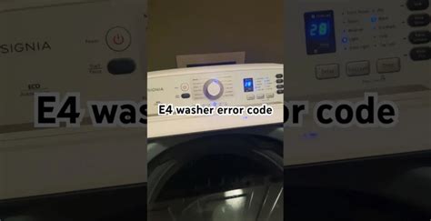 E4 Error Insignia Washer