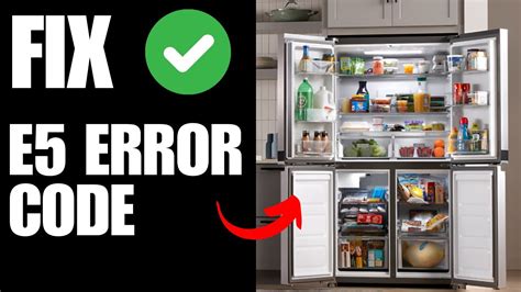 e5 error code whirlpool refrigerator