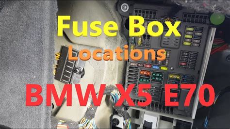 BMW X5 E70 Fuse box locations YouTube