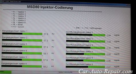 E90 Injector Coding
