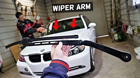 E90 Windshield Wiper Arm Removal