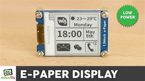ePaper screen features
