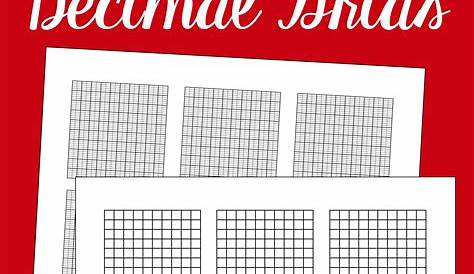 Each Grid Is Part Of A Decimal Number Chart