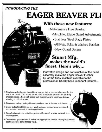 List Of Eager Beaver Fleshing Machine Trending