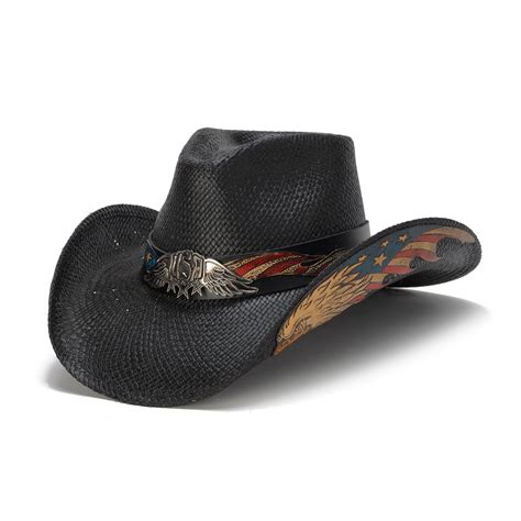 Eagle Straw Cowboy Hat