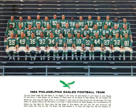 eagles roster 1964 history