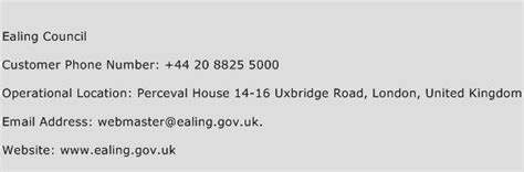 ealing council emergency number