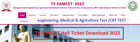 eamcet hall ticket download 2022 ts