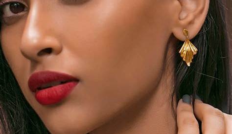 Ear Ring Design Gold Simple Latest Light Weight rings Collection