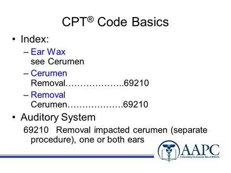Ear Cerumen Removal Cpt Code