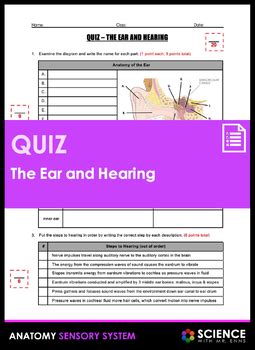 Ear Function Quiz