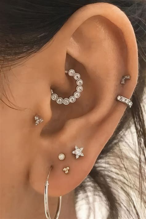 ear lobe piercing ideas