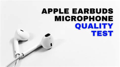 Earbud Mic Test