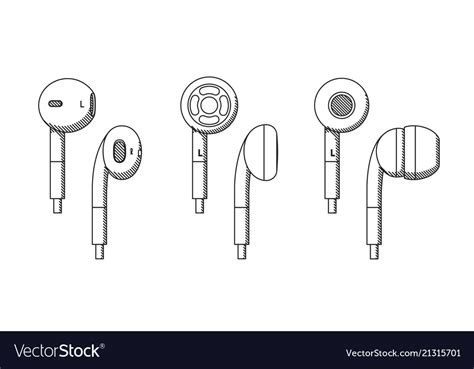 Earphones Drawing
