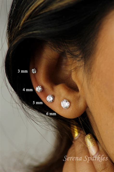 Earring Zirconia Studs