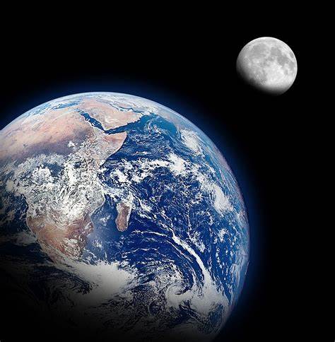 Earth and Moon Together