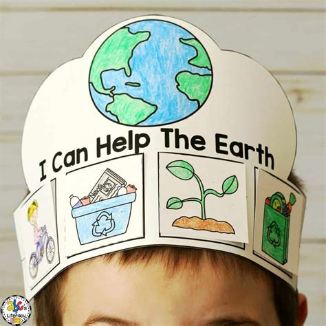 earth day crown craft for kids