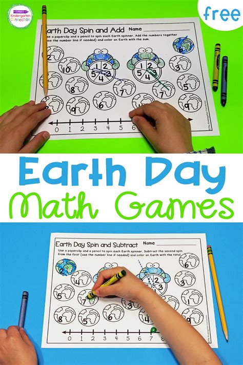 earth day math activities kindergarten