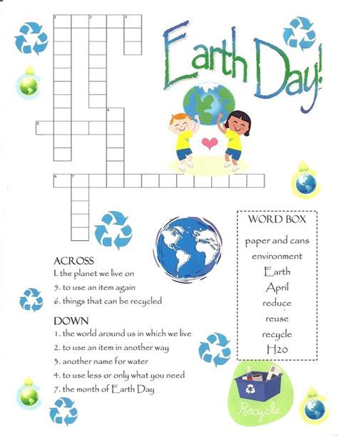earth day month crossword clue