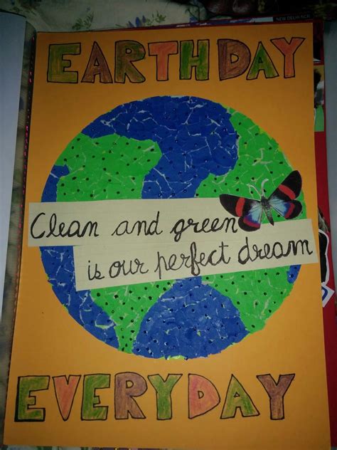 earth day poster drawing with slogan
