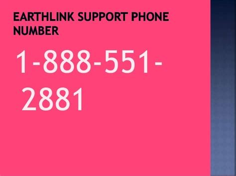 earthlink internet support phone number