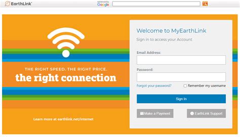 earthlink mail login page