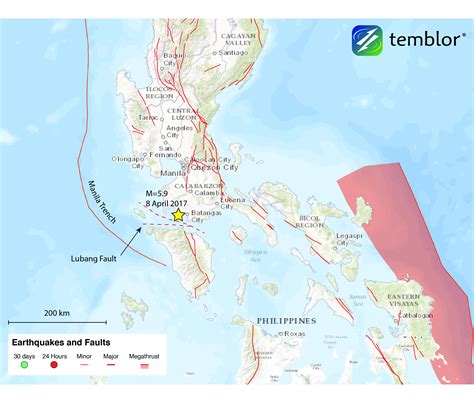 earthquake fault lines map philippines