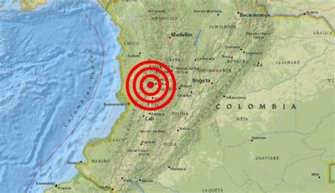 earthquake in colombia south america