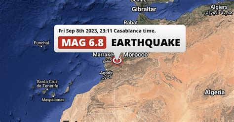 earthquake in morocco magnitude