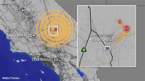 earthquake los angeles today map