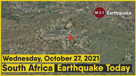 earthquake today near johannesburg south