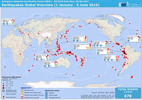 earthquakes this week map