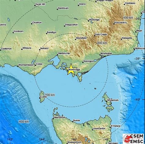 earthquakes today near melbourne