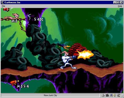 earthworm jim computer arcade games