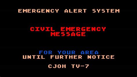 eas warning font