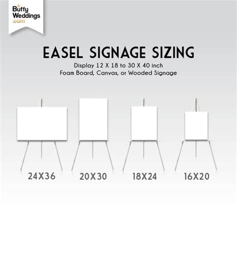 Easel Poster Board Size
