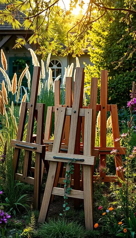 Easels In Garden