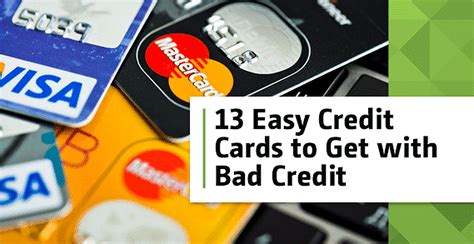 easiest credit card to get with bad credit